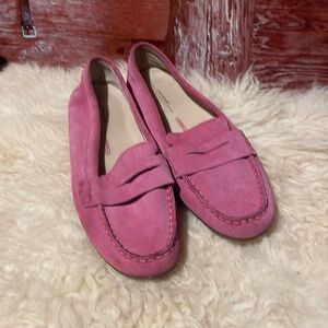 New Rockport washable pink suede moccasins